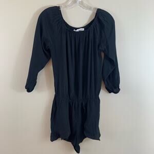 Lover’s + Friends Off The Shoulder Black Romper
